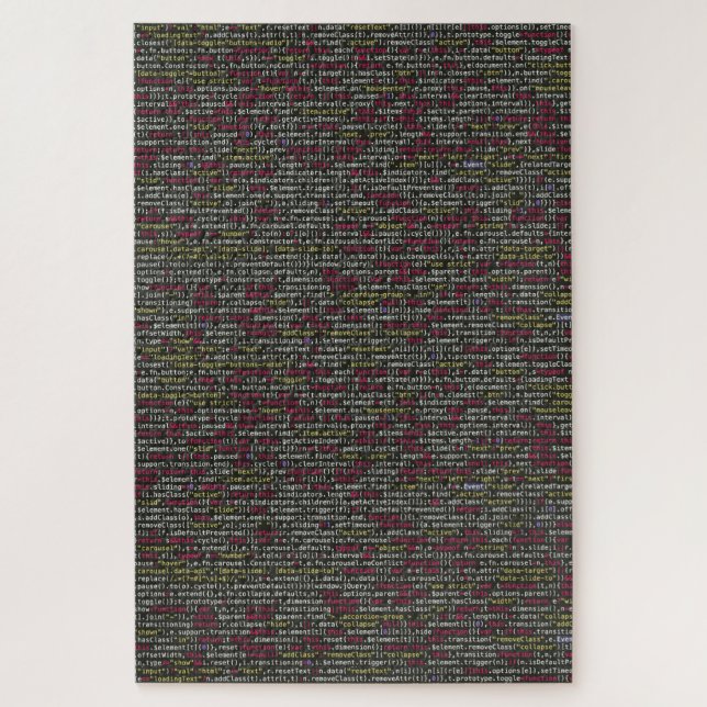 Developer's Terminal Pattern Jigsaw Puzzle (Vertical)