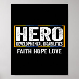 Developmental Disabilities Awareness Disabilities Poster