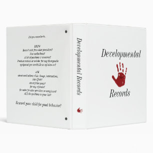 Developmental Records Binder