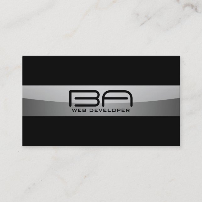 Développeur web - cartes de visite (Devant)