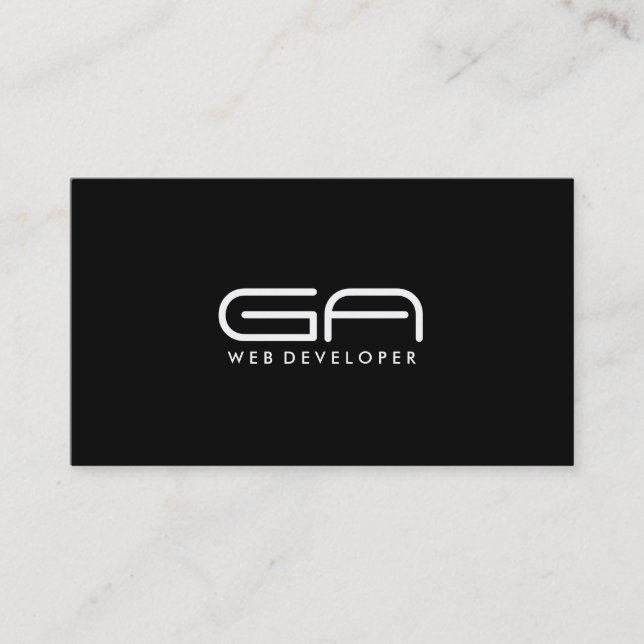 Développeur web - cartes de visite (Devant)