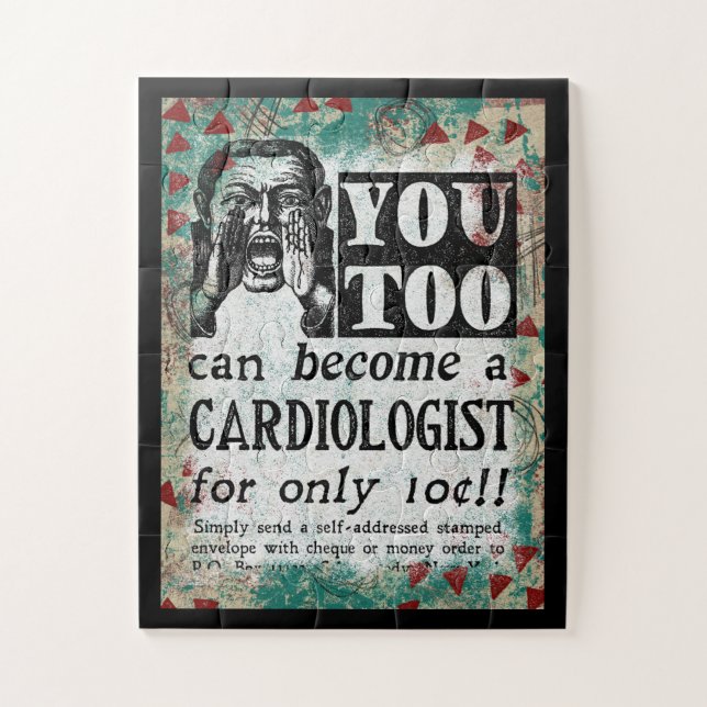 Devenez Cardiologue Jigsaw Puzzle - Funny Retro (Vertical)
