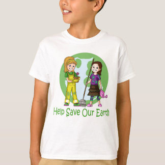 Devenez écolo rosâtre et T-shirt d'arachide