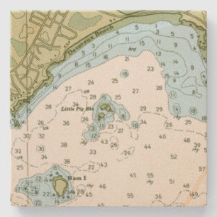 Devereux Beach Massachusetts sandstone coaster