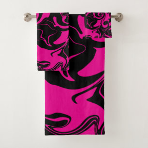 Déversement - Magenta et noir