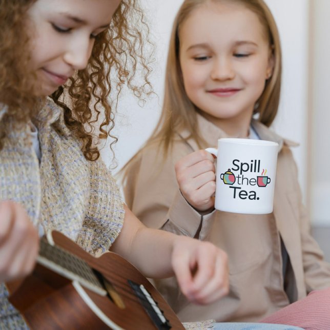 Déverser le thé amusant café Mug (Spill the Tea Funny Coffee Mug)