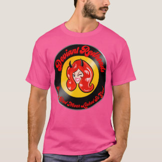 Deviant Redheads Retro Girl Gang Badge T-Shirt