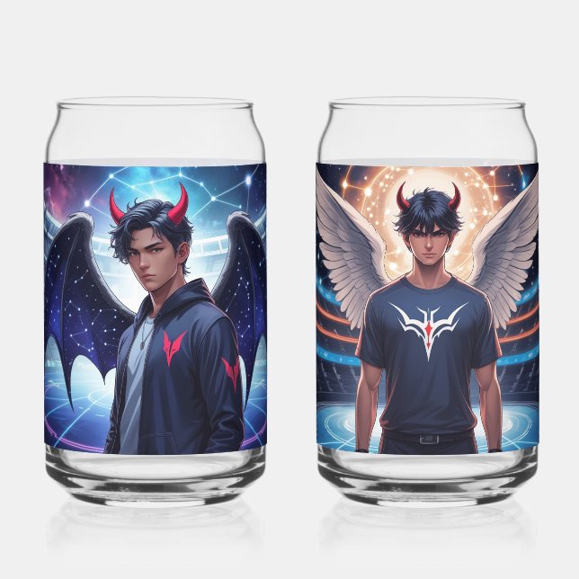 Devil Angel  Can Glass (Front)
