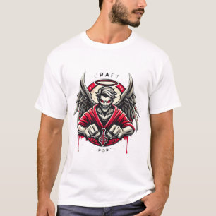 Devil Angel-Eagle Hybrid Emblem T-Shirt