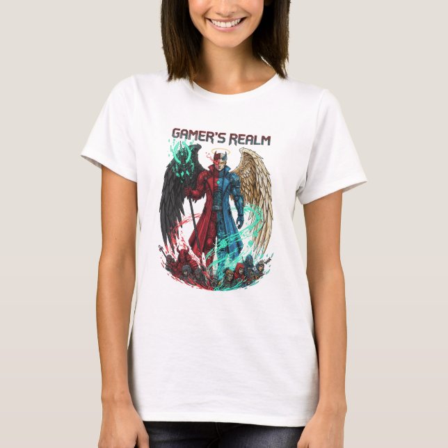 Devil Angel Gamer Avatar Realm Tee (Front)