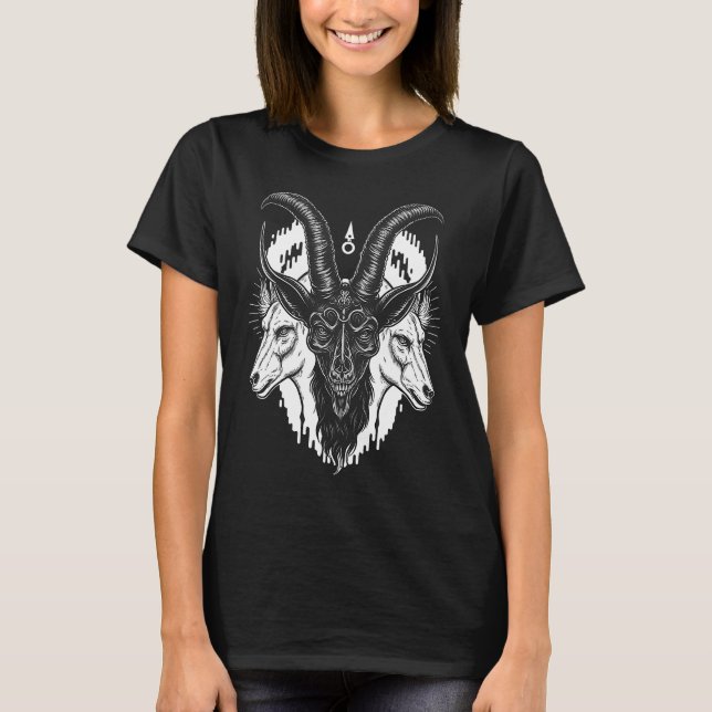 Devil Baphomet  Occult Gothic Demon  2 T-Shirt (Front)