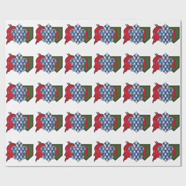 Devil Brigade shirt Wrapping Paper (Flat)