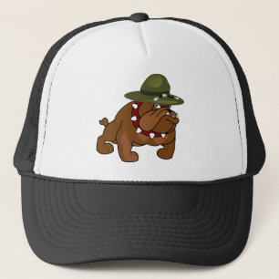 Devil Bull Dog Full Body (Add Your Own Text) Trucker Hat