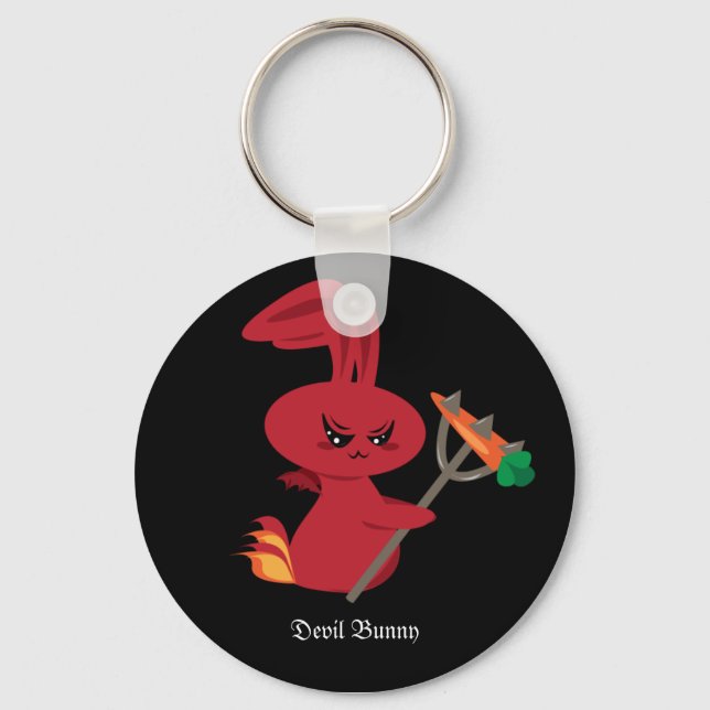 Devil Bunny Keychain (Front)