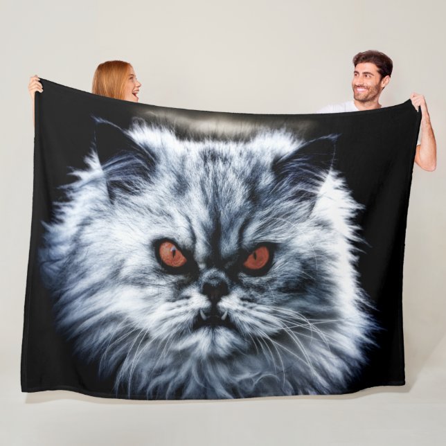 DEVIL CAT FLEECE BLANKET (In Situ)