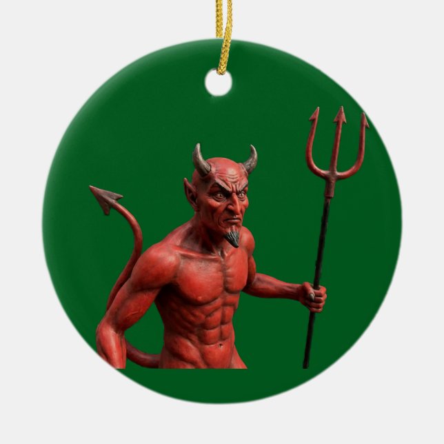Devil Ceramic Ornament (Front)