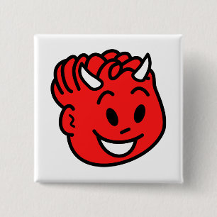 Devil Child 2 Inch Square Button