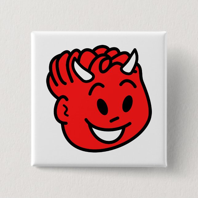 Devil Child 2 Inch Square Button (Front)