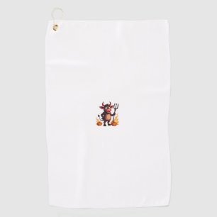 Devil Cow Mischief Golf Towel