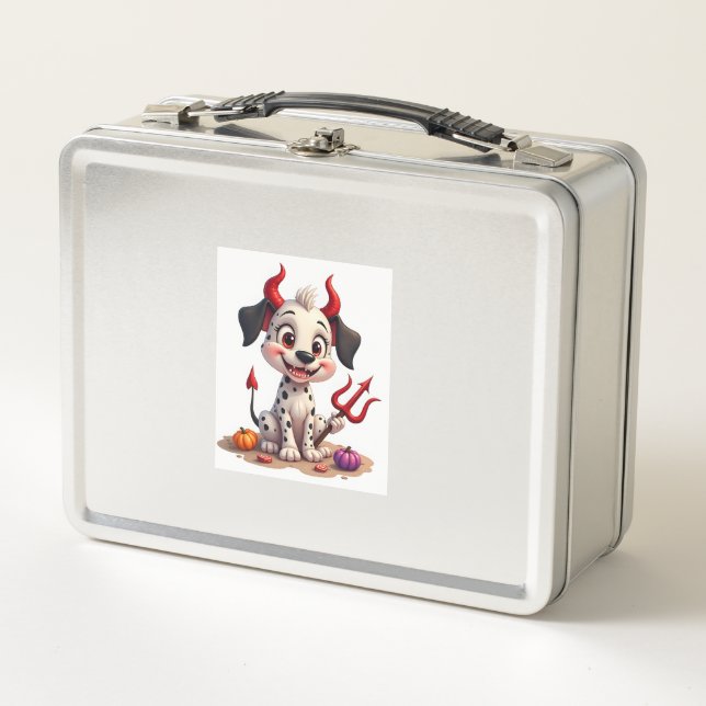 Devil Dalmatian Mischief Metal Lunch Box (Front)