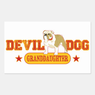 Devil Dog Family Sticker