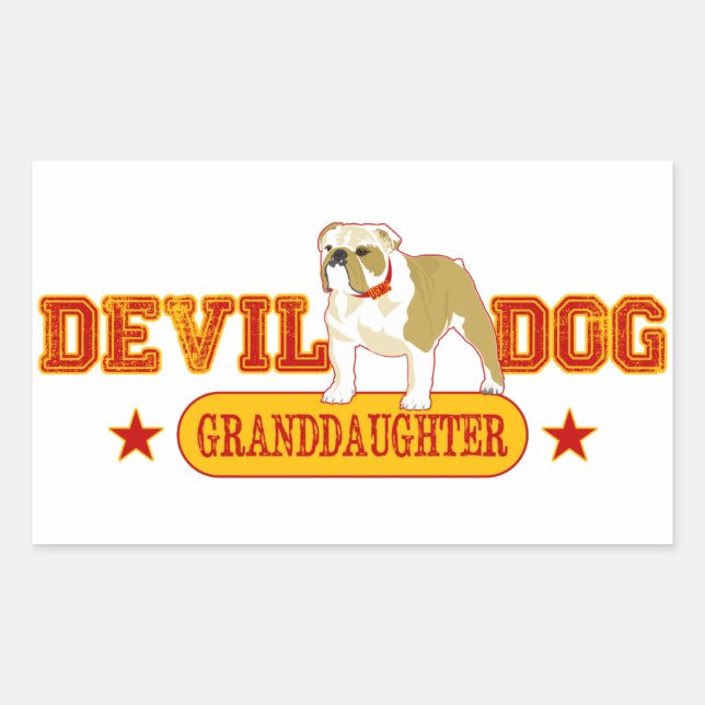 Devil Dog Family Sticker (Front)
