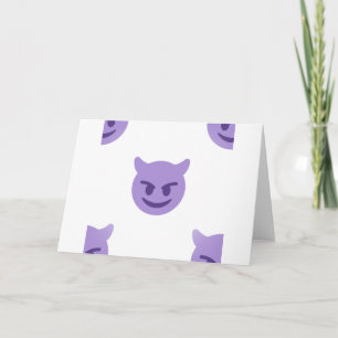 devil emoji card