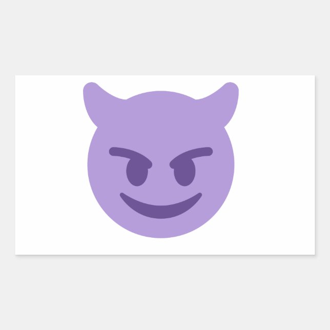 devil emoji sticker (Front)