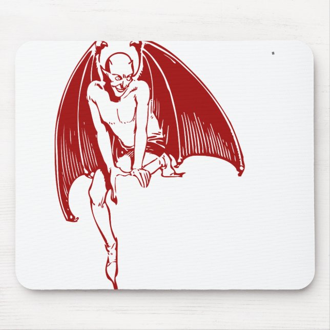 Devil Evil Demon Monster Wings Gothic Mouse Pad (Front)
