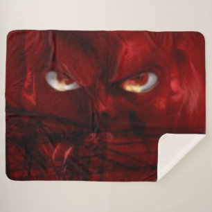 DEVIL EYES SHERPA BLANKET