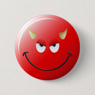 Devil Face 2 Inch Round Button