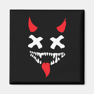 Devil Face Lazy Halloween Costume Scary Creepy Spo Magnet