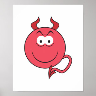 Devil Face Poster