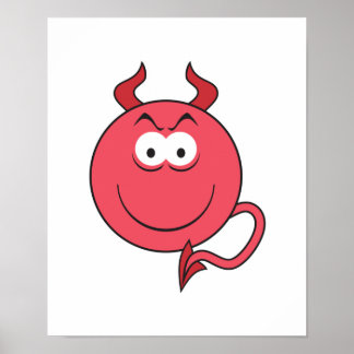 Devil Face Poster