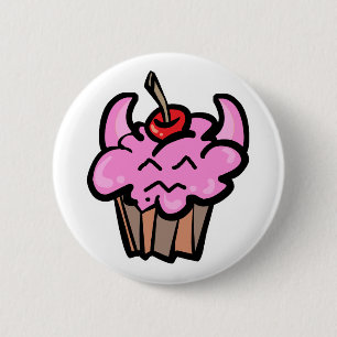 Devil Food Cupcake 2 Inch Round Button
