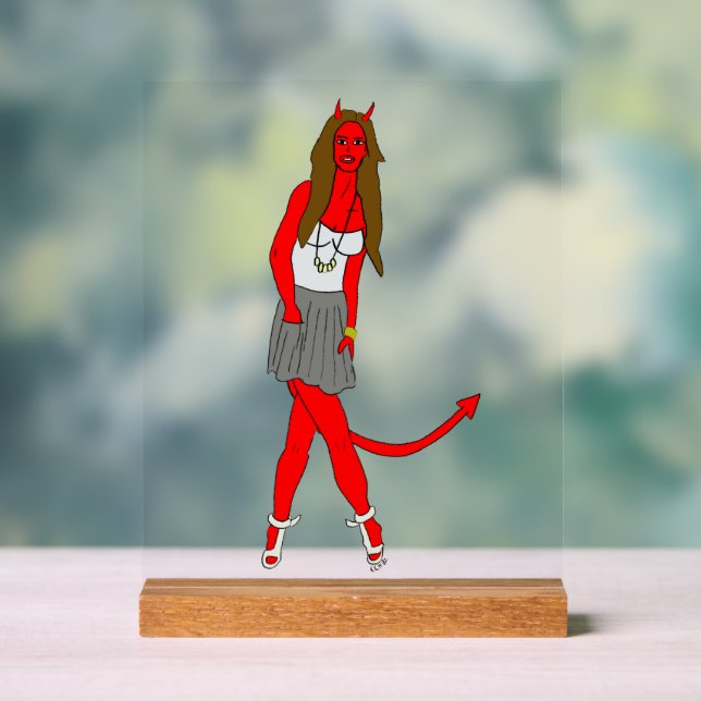 devil girl  acrylic sign (Neutral)