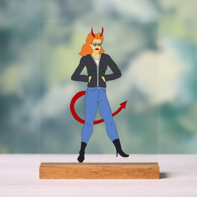 devil girl   acrylic sign (Neutral)