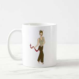 devil girl coffee mug