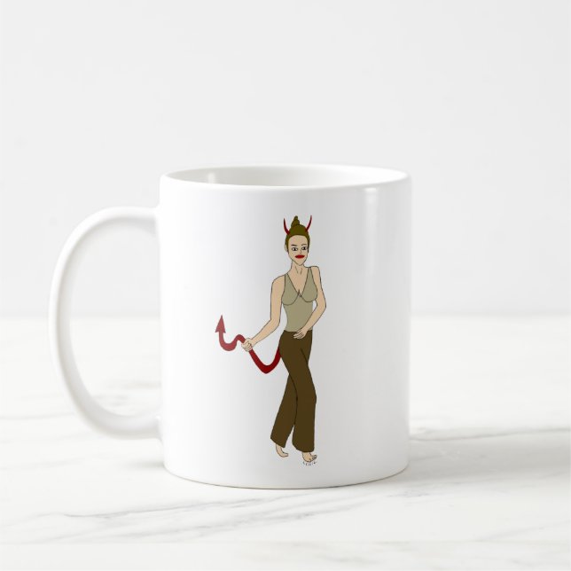 devil girl    coffee mug (Left)