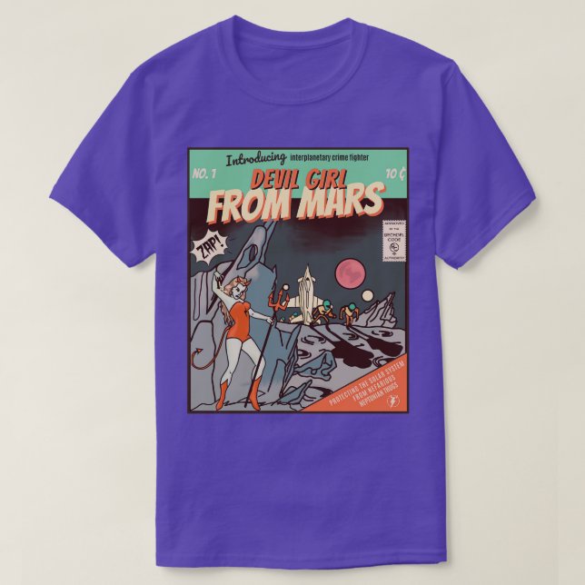 Devil Girl From Mars T-Shirt (Design Front)