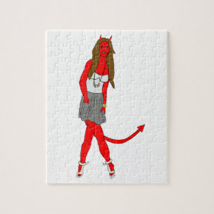 devil girl  jigsaw puzzle
