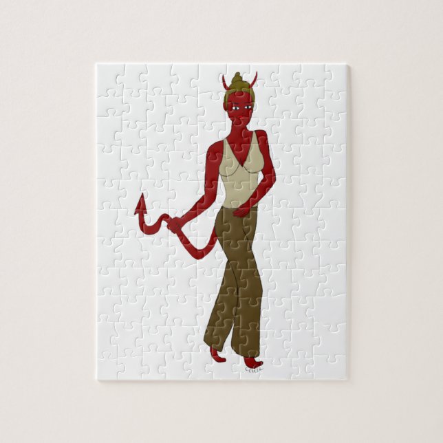 devil girl     jigsaw puzzle (Vertical)