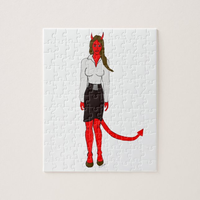 devil girl    jigsaw puzzle (Vertical)