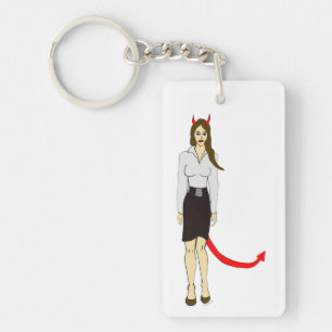 devil girl     keychain