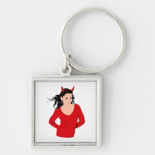 DEVIL GIRL KEYCHAIN