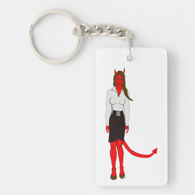 devil girl     keychain (Front)