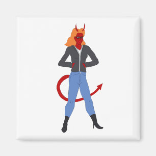 devil girl magnet