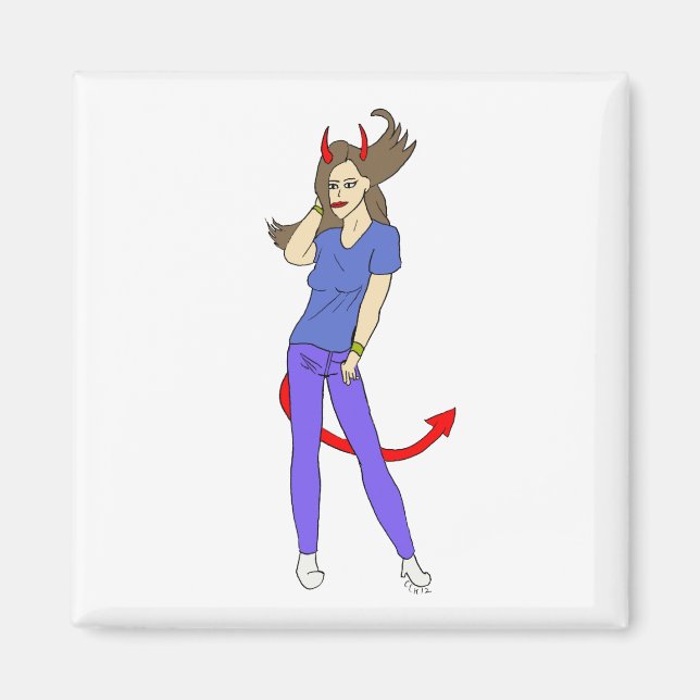 devil girl     magnet (Front)
