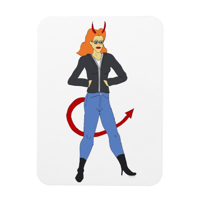 devil girl     magnet (Vertical)