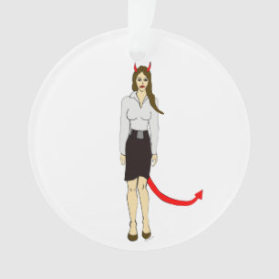 devil girl ornament